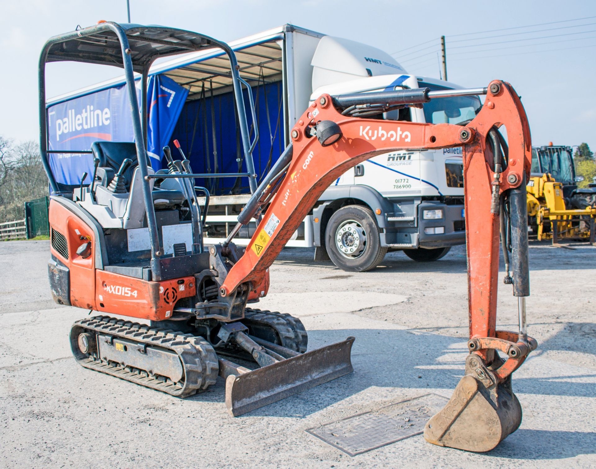 Kubota KX015.4 1.5 tonne rubber tracked excavator Year: 2011 S/N: 55648 Recorded Hours: 2722 - Bild 2 aus 12