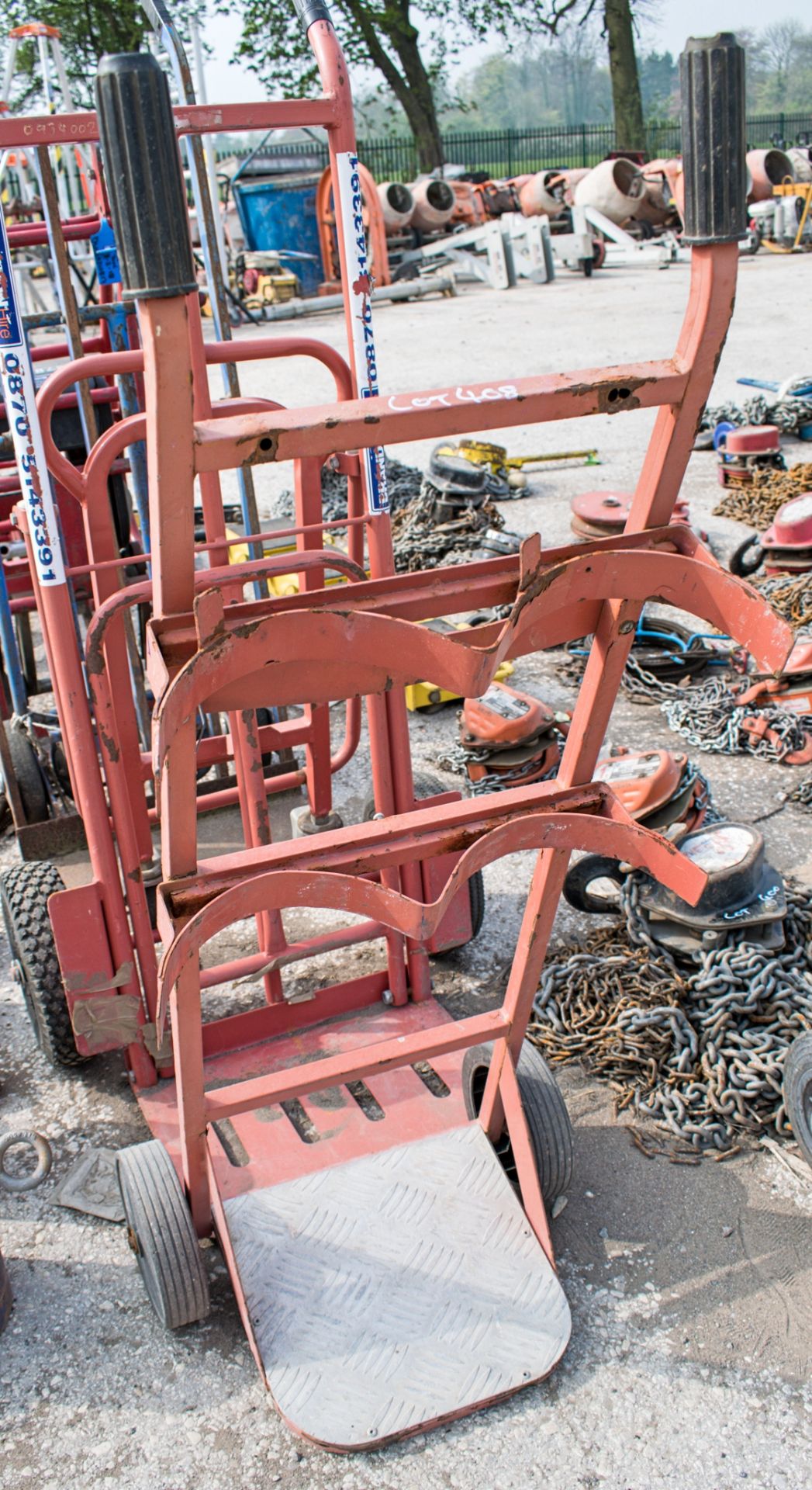 Fire extinguisher trolley