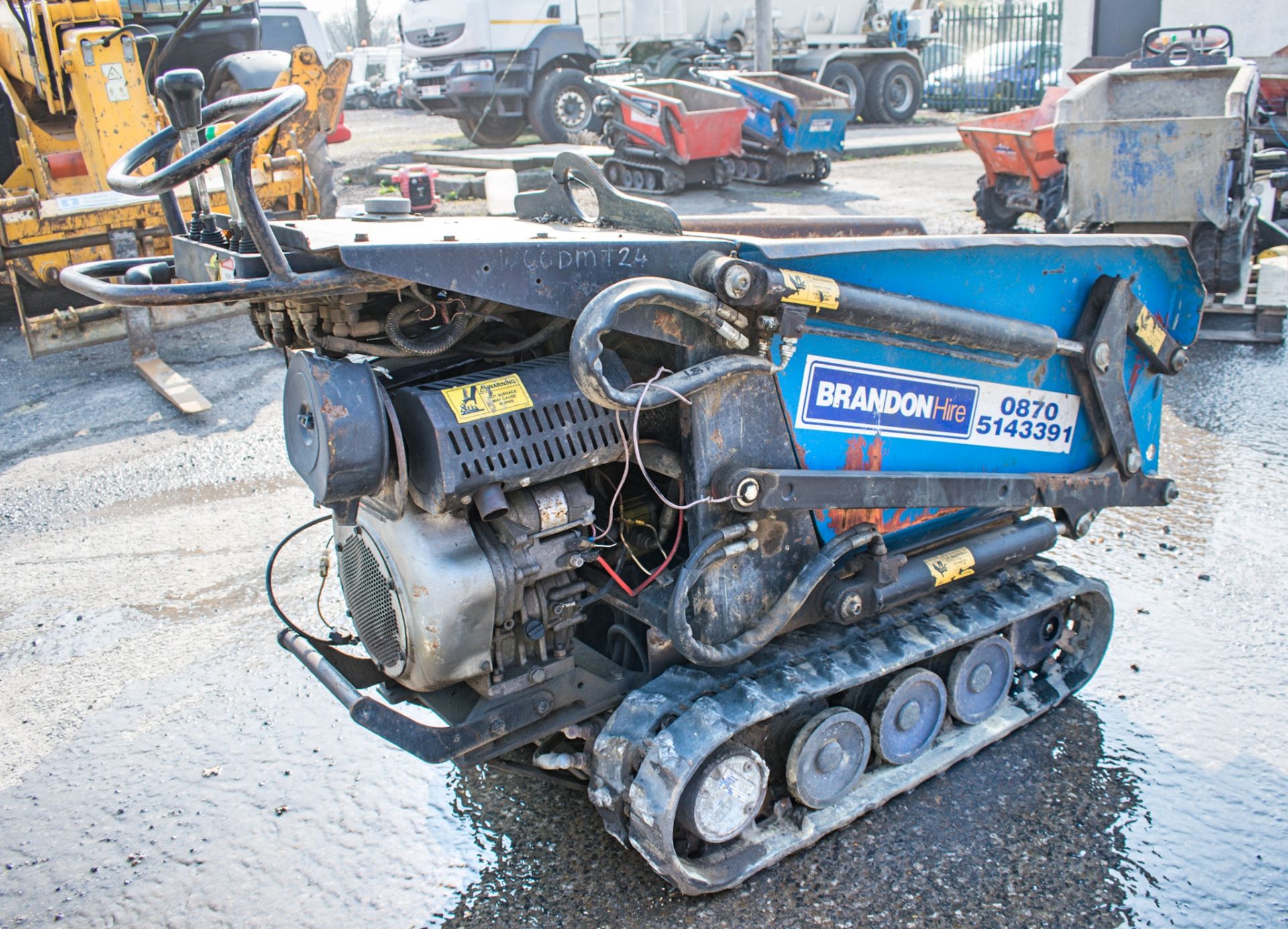 TCP HT500 diesel driven rubber tracked hi-tip pedestrian dumper Year: 203 S/N: HTB1318 Recorded - Image 4 of 7