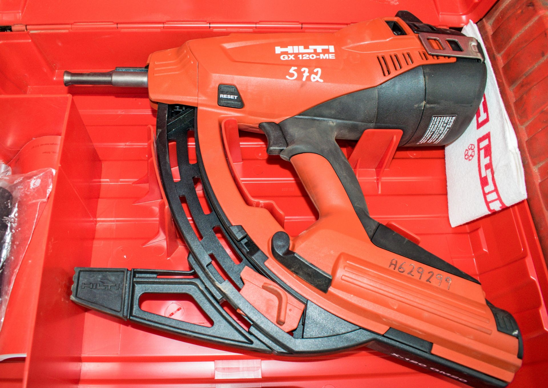 Hilti GX120-ME nail gun c/w carry case A629299