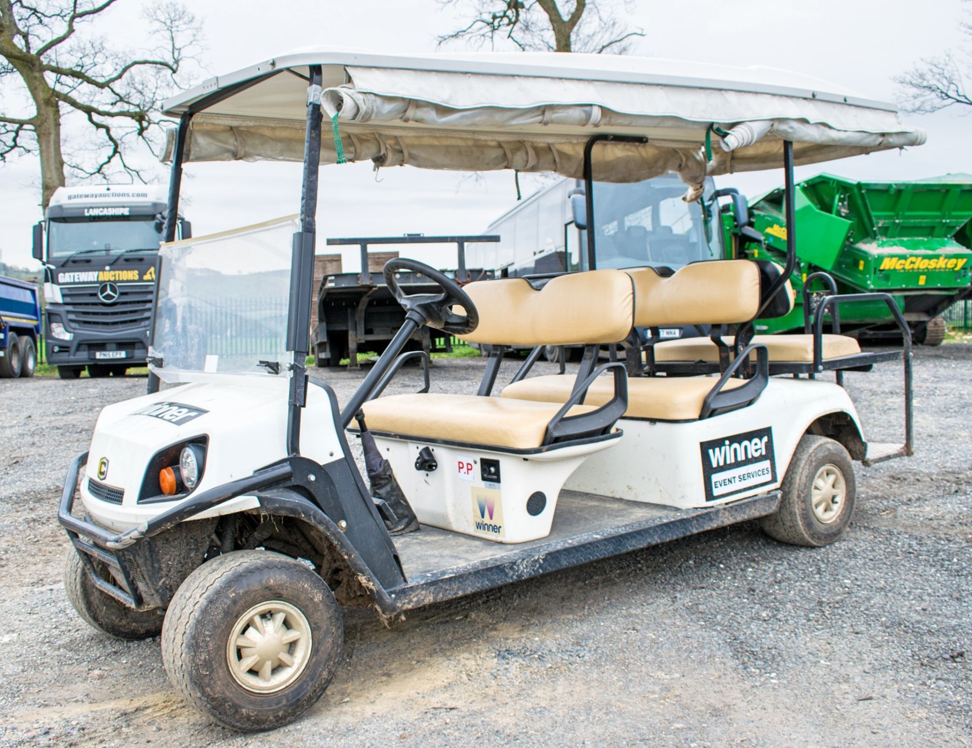 Cushman 6 seat petrol driven golf buggy Year: 2012 S/N: 281245 Recorded Hours: 0184