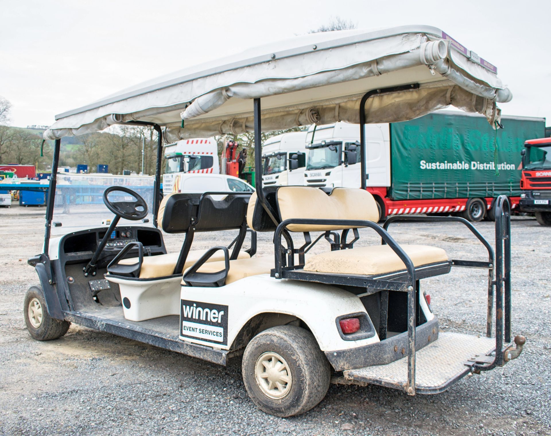 Cushman 6 seat petrol driven golf buggy Year: 2012 S/N: 281245 Recorded Hours: 0184 - Image 4 of 8
