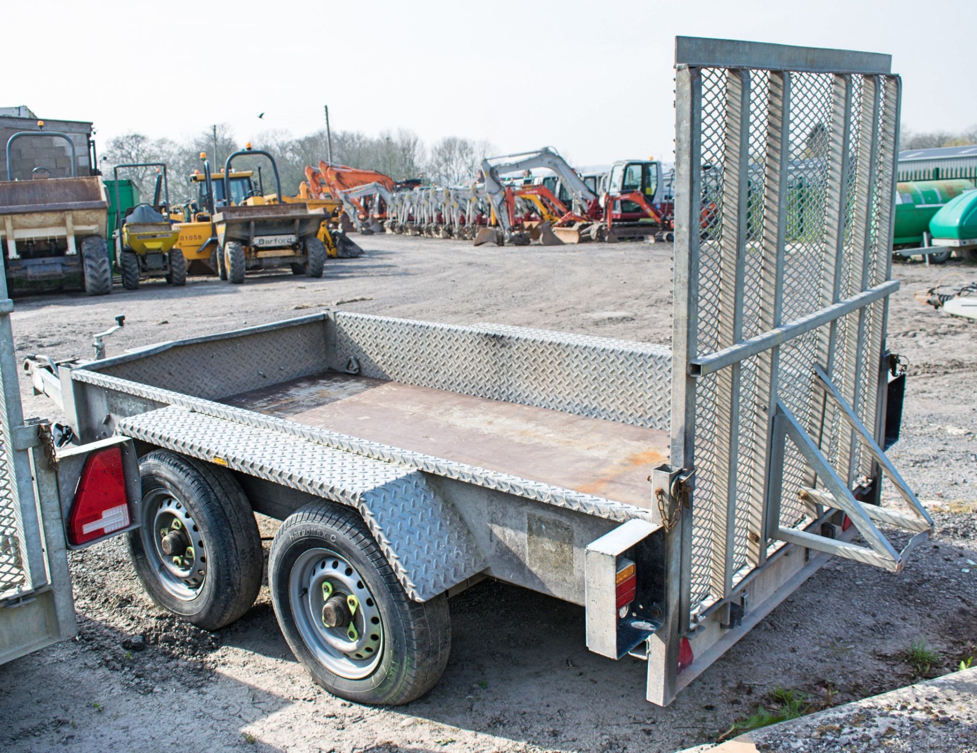 Indespension 8 ft x 4 ft tandem axle plant trailer A536721 - Bild 2 aus 2