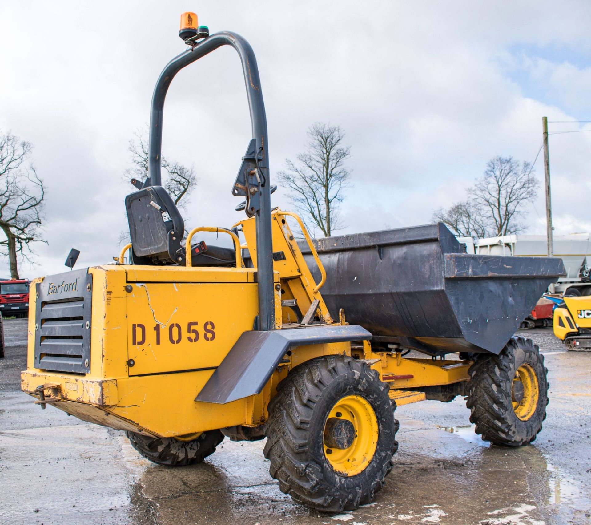 Barford SX3000 3 tonne straight skip dumper Year: 2007 S/N: SBVE0848 Recorded Hours: Not - Image 4 of 13