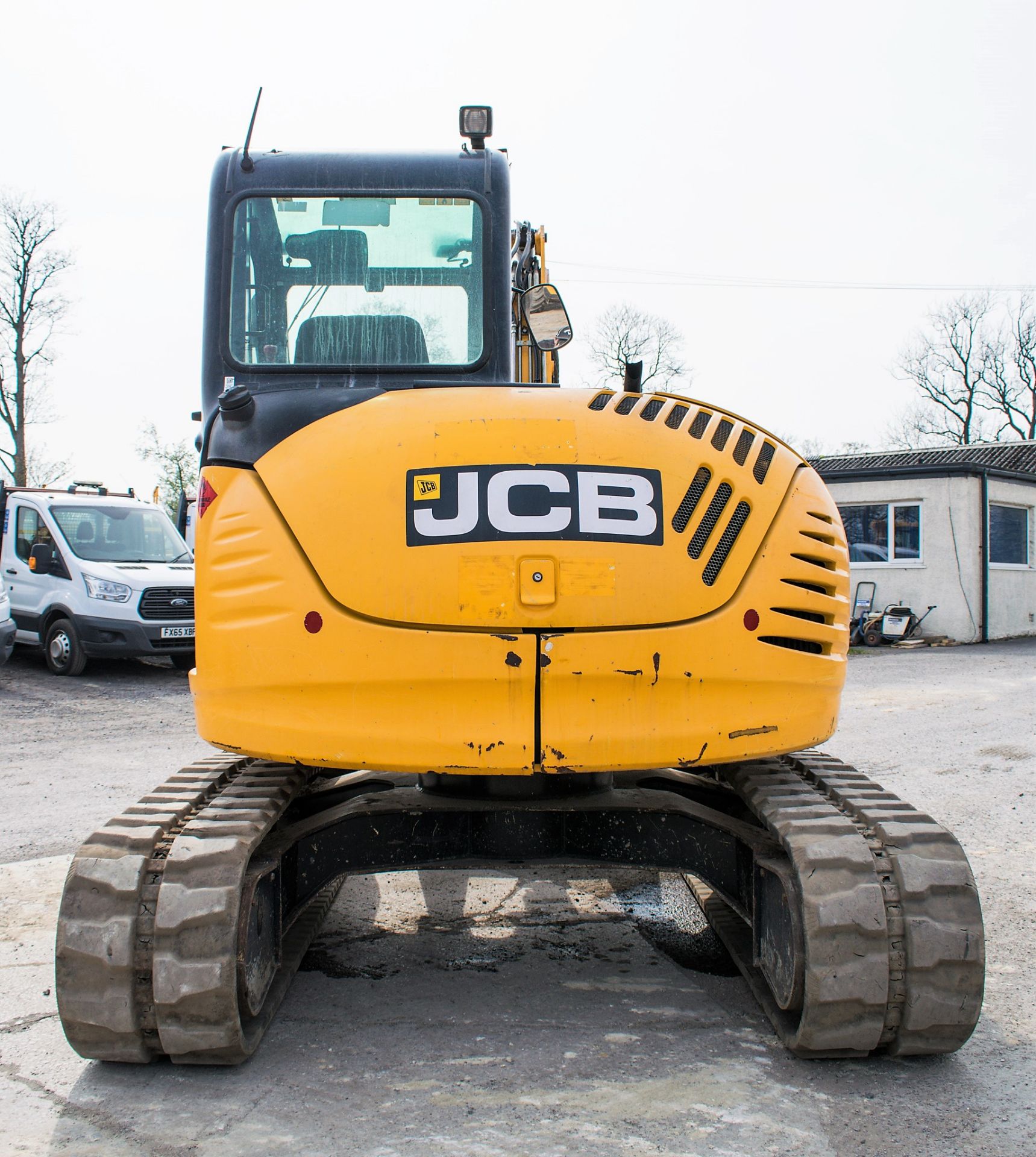 JCB 8085 8.5 tonne zero tail swing rubber tracked excavator Year: 2012 S/N: 1072563 Recorded - Image 6 of 13
