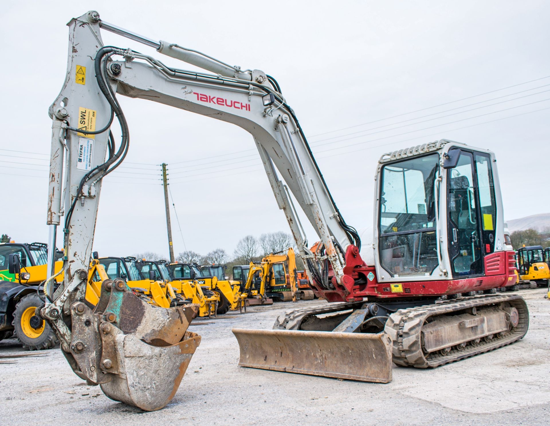 Takeuchi TB285 8.5 tonne rubber tracked excavator Year: 2012 S/N: 185000171 Recorded Hours: 6005