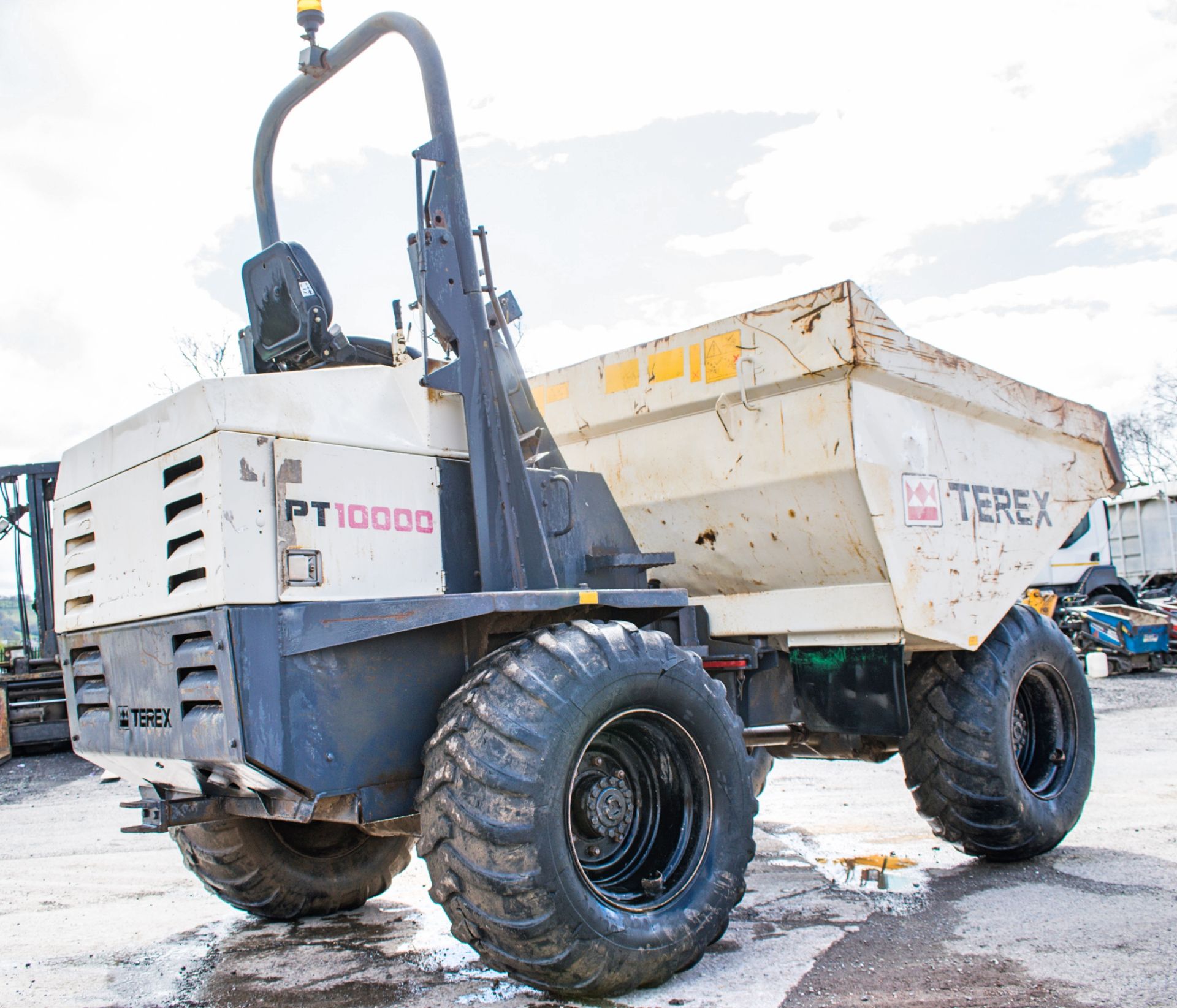 Benford Terex PT1000 10 tonne straight skip dumper Year: 2007 S/N: E702MM083 Recorded Hours: Not - Bild 4 aus 14