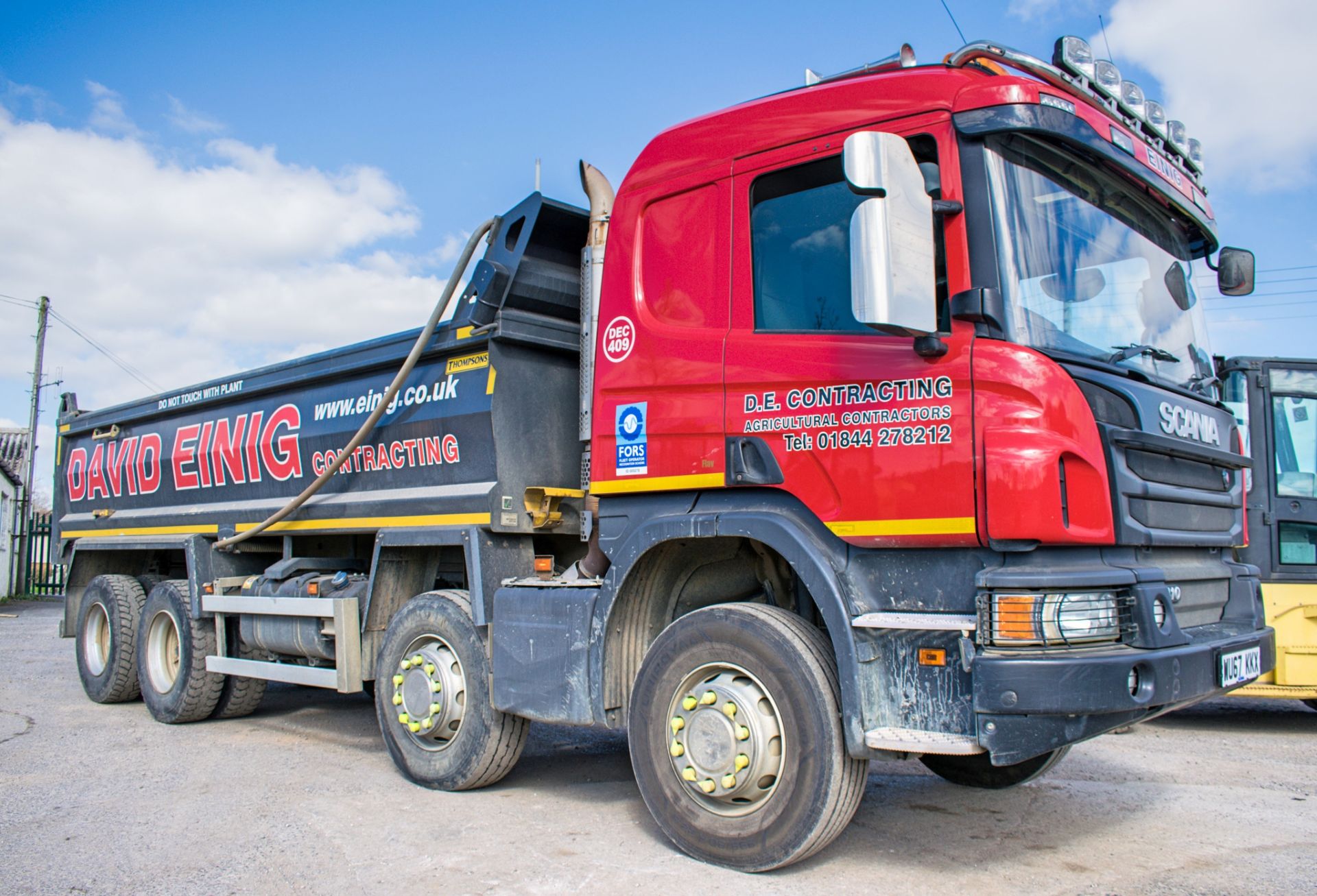 Scania P410 P-SRS C-Class 8 wheel 32 tonne tipper lorry Registration Number: WU67 KKX Date of - Image 2 of 12