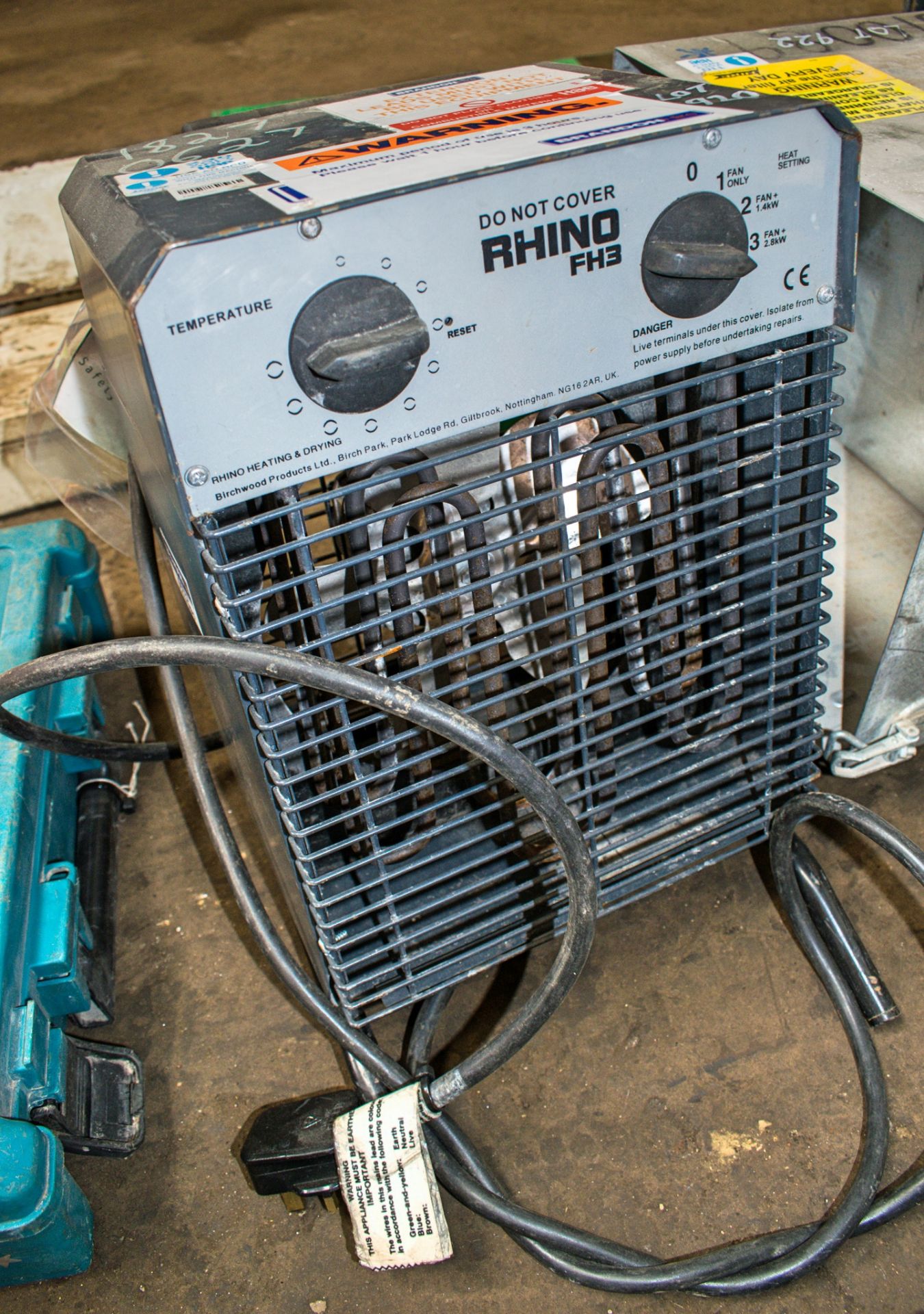 Rhino 240v fan heater