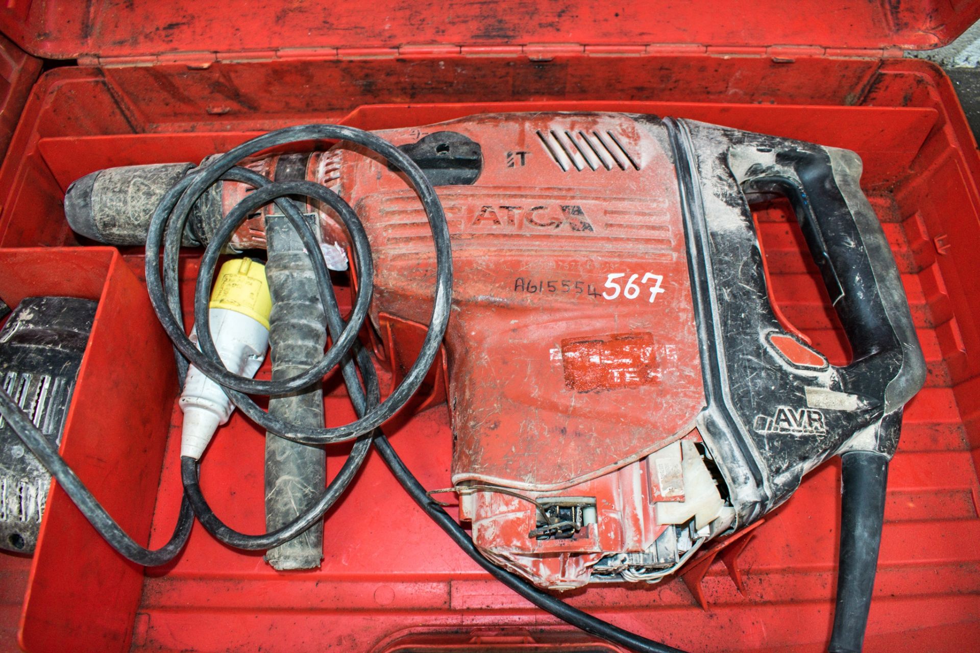 Hilti TE80-ATC 110v SDS rotary hammer drill c/w carry case A615554 ** Parts missing **