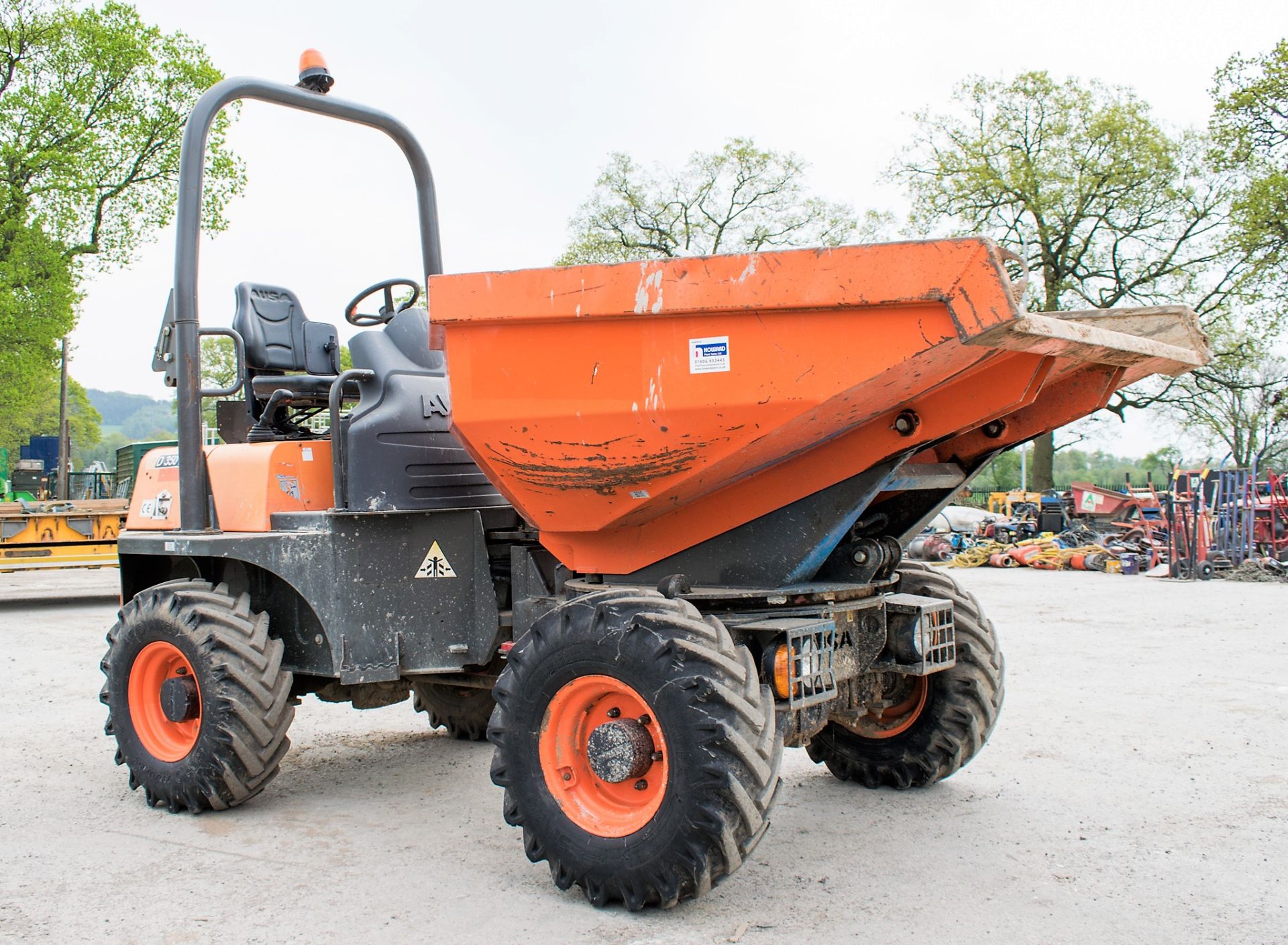 Neuson D350 AHG 3.5 tonne swivel skip dumper Year: 2015 S/N: 65174019 Recorded Hours: 856 D73 - Image 2 of 14