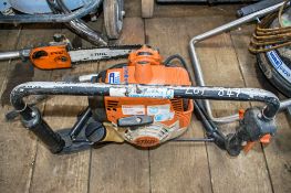 Stihl BT121 petrol driven post hole borer