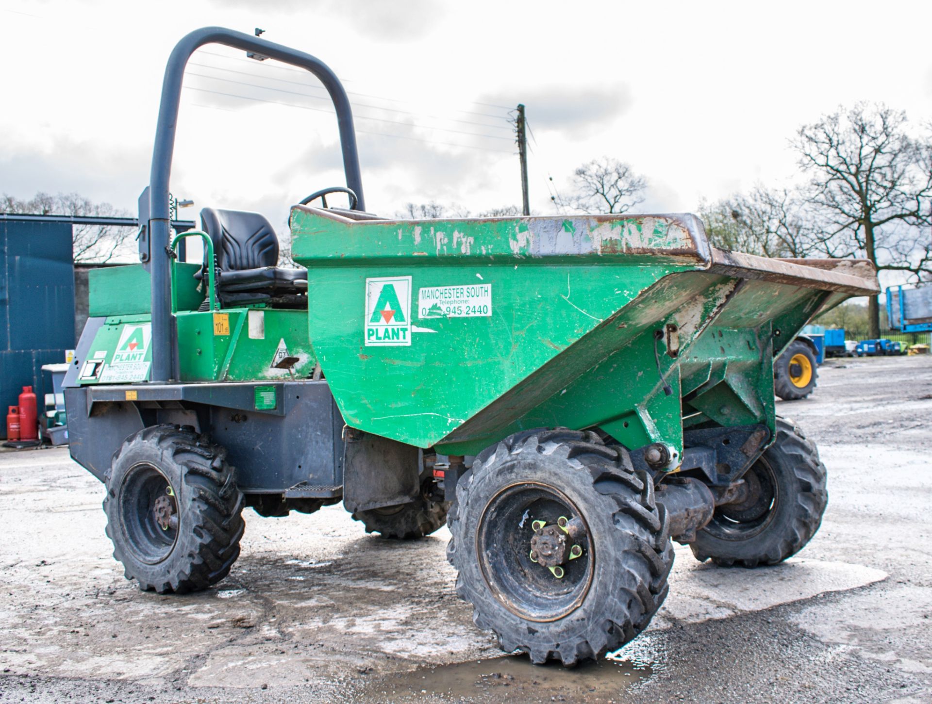 Benford Terex 2 tonne straight skip dumper Year: 2007 S/N: E703FN014 Recorded Hours: 1474 A444388 - Image 2 of 14