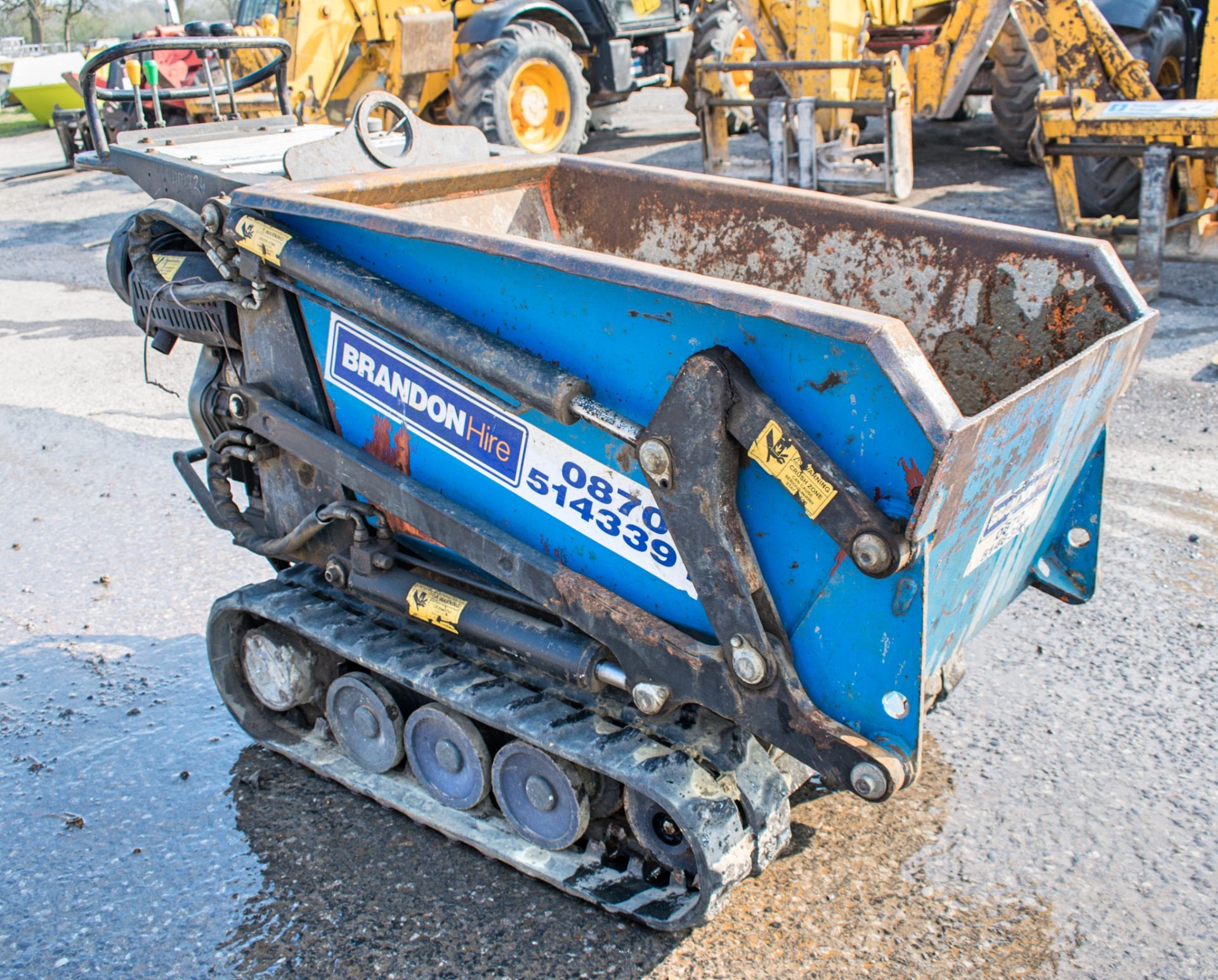 TCP HT500 diesel driven rubber tracked hi-tip pedestrian dumper Year: 203 S/N: HTB1318 Recorded - Image 2 of 7