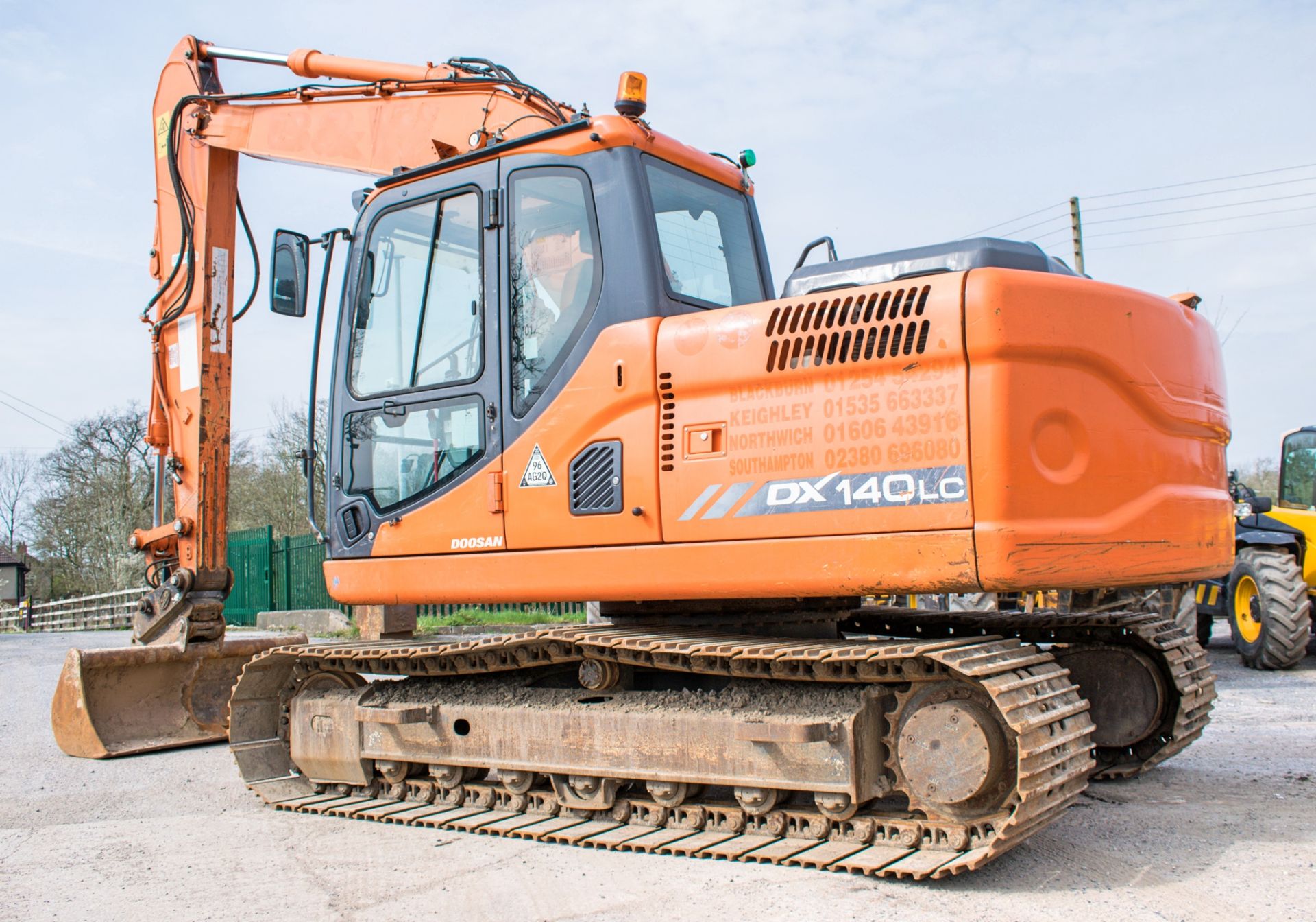 Doosan DX140LC 14 tonne steel tracked excavator Year: S/N: 50792 Recorded Hours: 89336 (Clock - Bild 3 aus 13