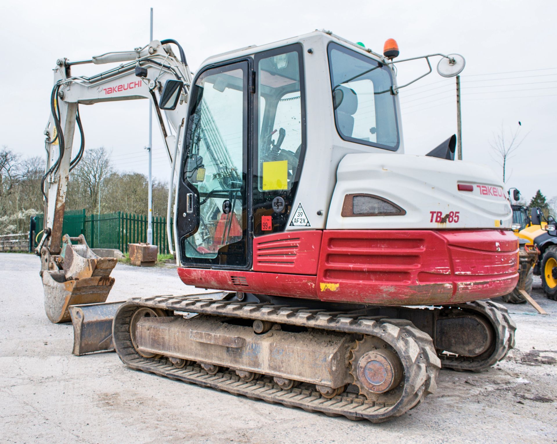 Takeuchi TB285 8.5 tonne rubber tracked excavator Year: 2012 S/N: 185000171 Recorded Hours: 6005 - Image 3 of 12