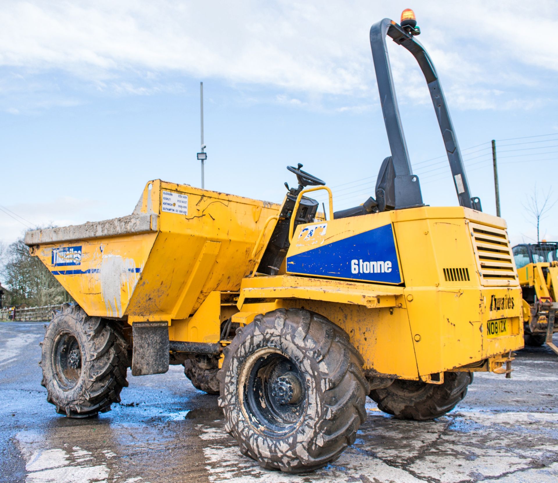 Thwaites 6 tonne straight skip dumper - Image 3 of 13