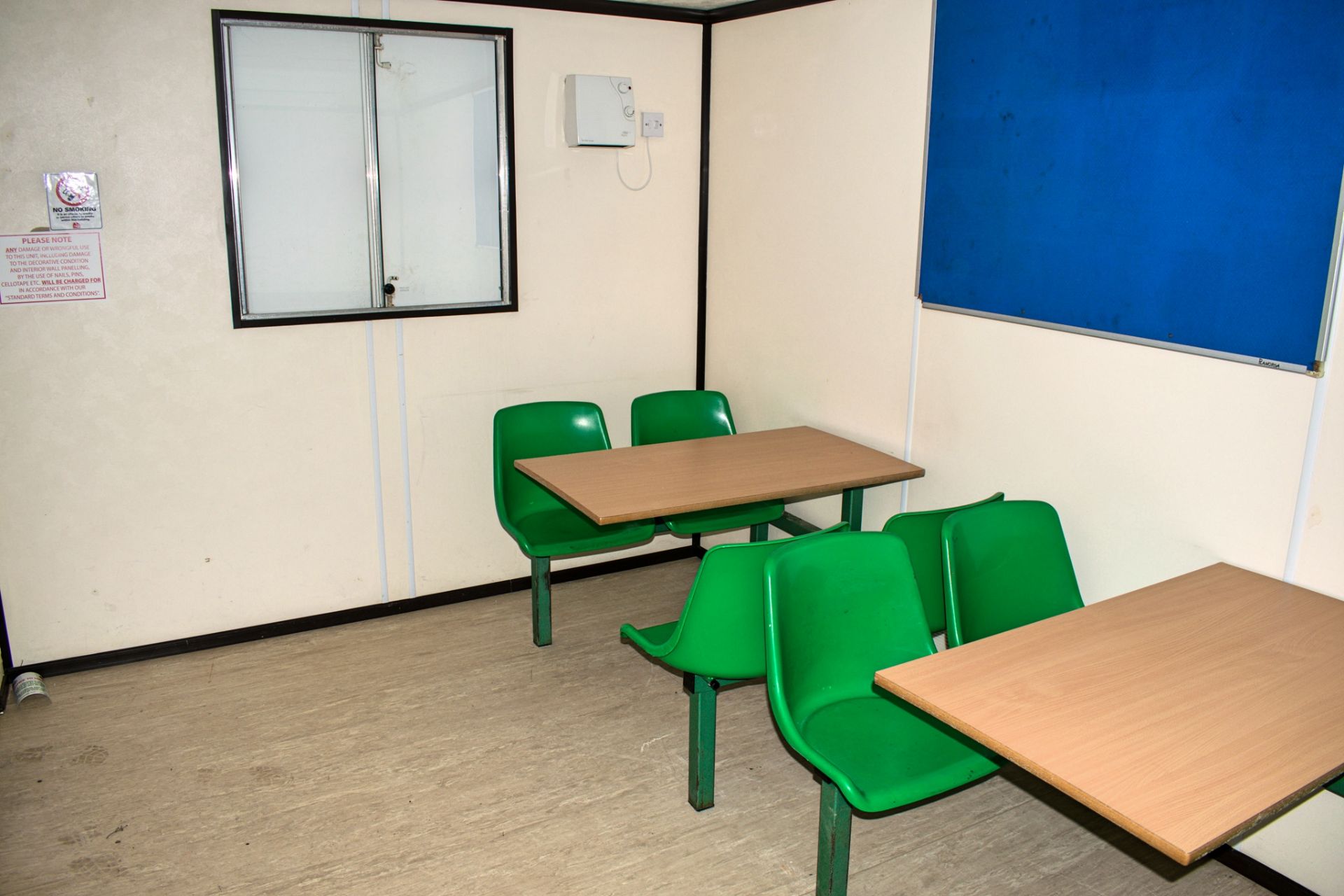 21 ft x 9 ft steel anti vandal welfare unit Comprising of: canteen, toilet & generator room c/w - Image 7 of 11