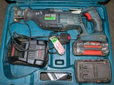 Bosch 36v cordless reciprocating saw c/w 2 batteries, charger & carry case A25-935