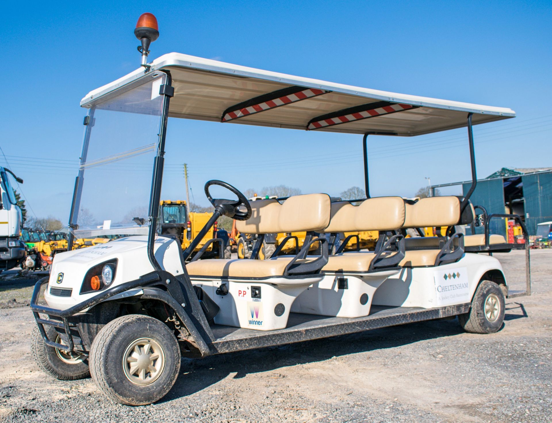 Cushman 8 seat petrol driven golf buggy Year: 2012 S/N: 2807176 Recorded Hours: 234