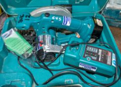 Makita 18v cordless circular saw c/w battery, charger & carry case