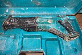 Makita 18v cordless reciprocating saw c/w carry case ** No battery or charger **