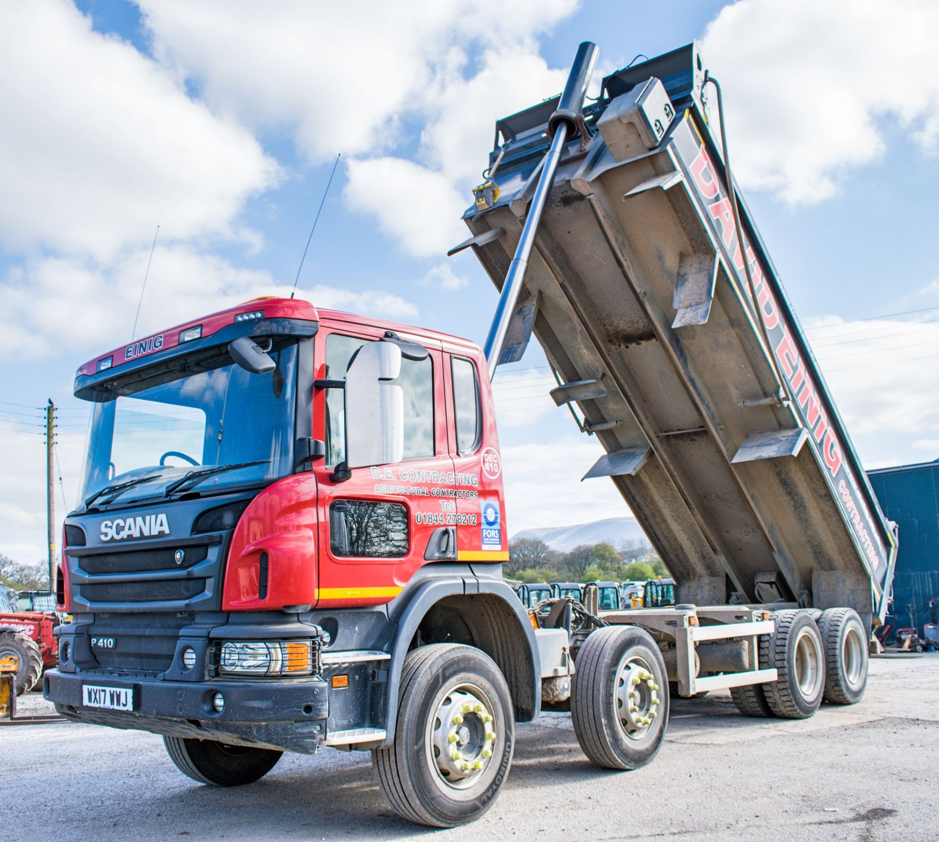 Scania P410 P-SRS C-Class 8 wheel 32 tonne tipper lorry Registration Number: WX17 WWJ Date of - Image 7 of 12