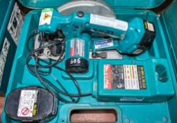 Makita 18v cordless circular saw c/w battery, charger & carry case