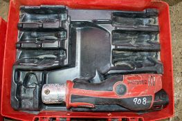 Novopress cordless pipe crimping tool c/w battery & carry case ** No charger **