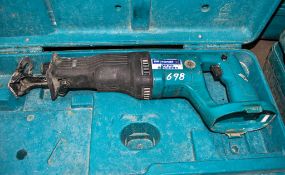 Makita 18v cordless reciprocating saw c/w carry case ** No battery or charger **