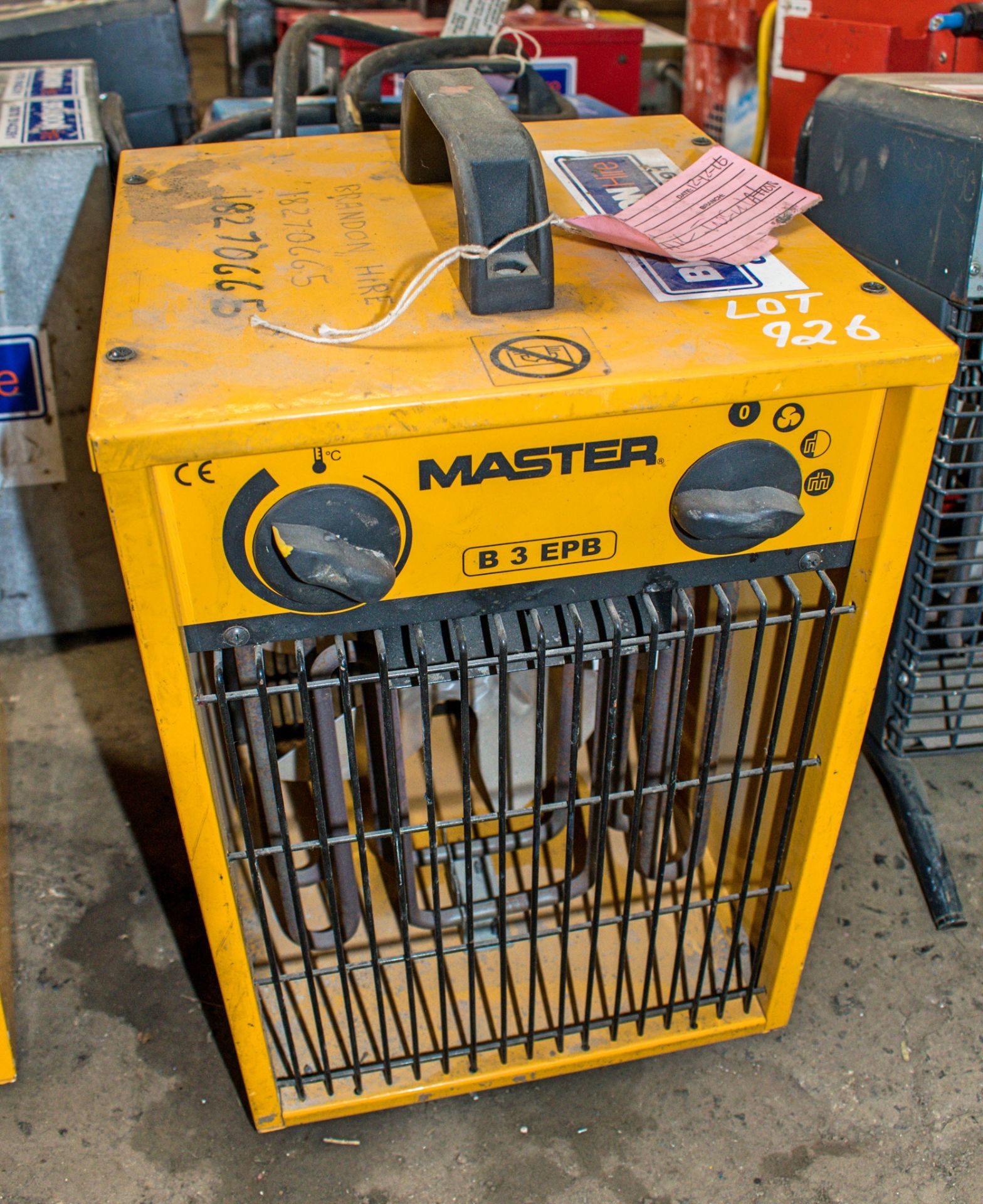 Master 240v fan heater ** Plug cut off **