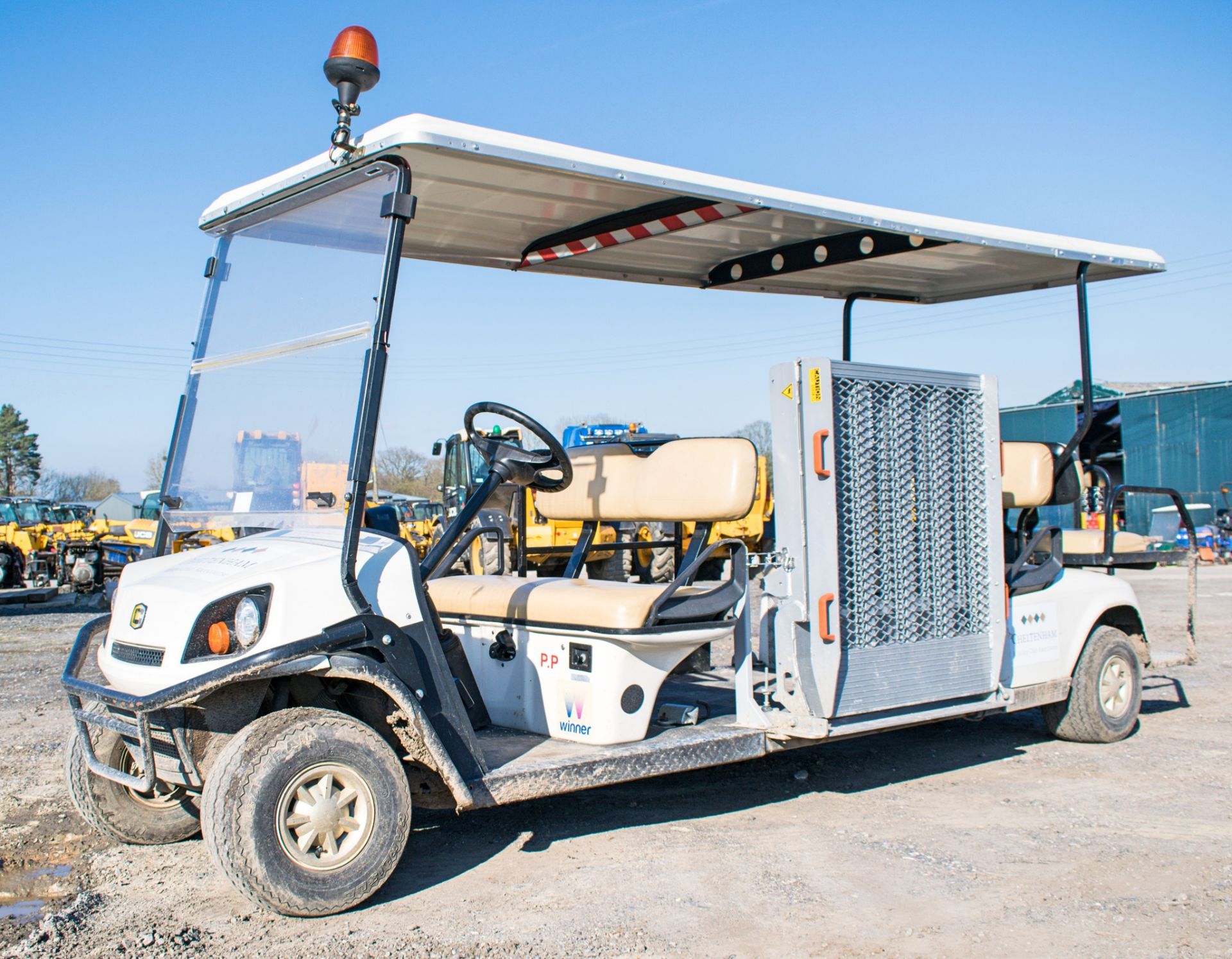 Cushman 6 seat & wheelchair petrol driven golf buggy Year: 2012 S/N: 2811606 Recorded Hours: 320 c/w