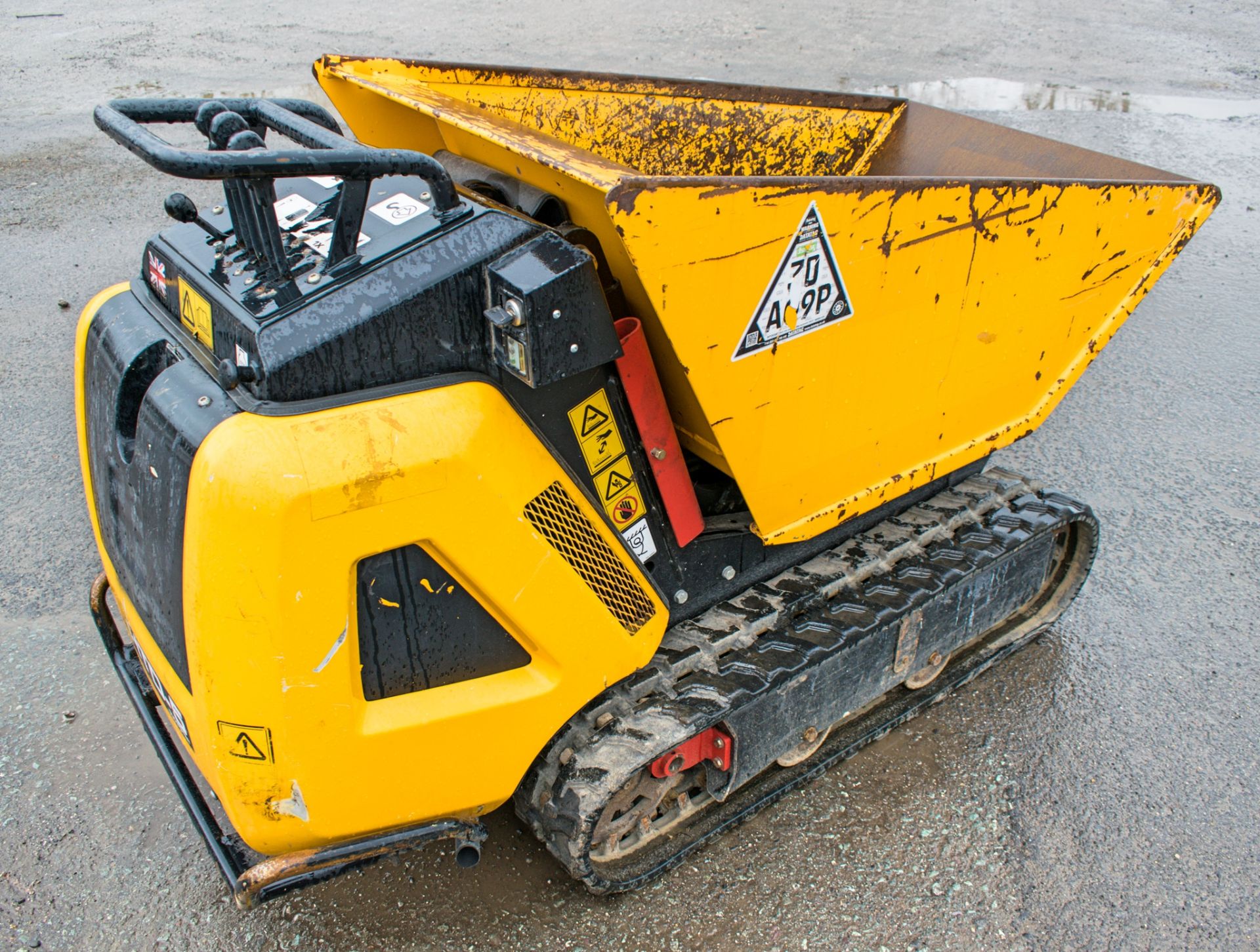 JCB HTD-5 diesel driven rubber tracked Hi-Tip pedestrian dumper Year: 2016 S/N: 1593644 1834 - Image 4 of 12