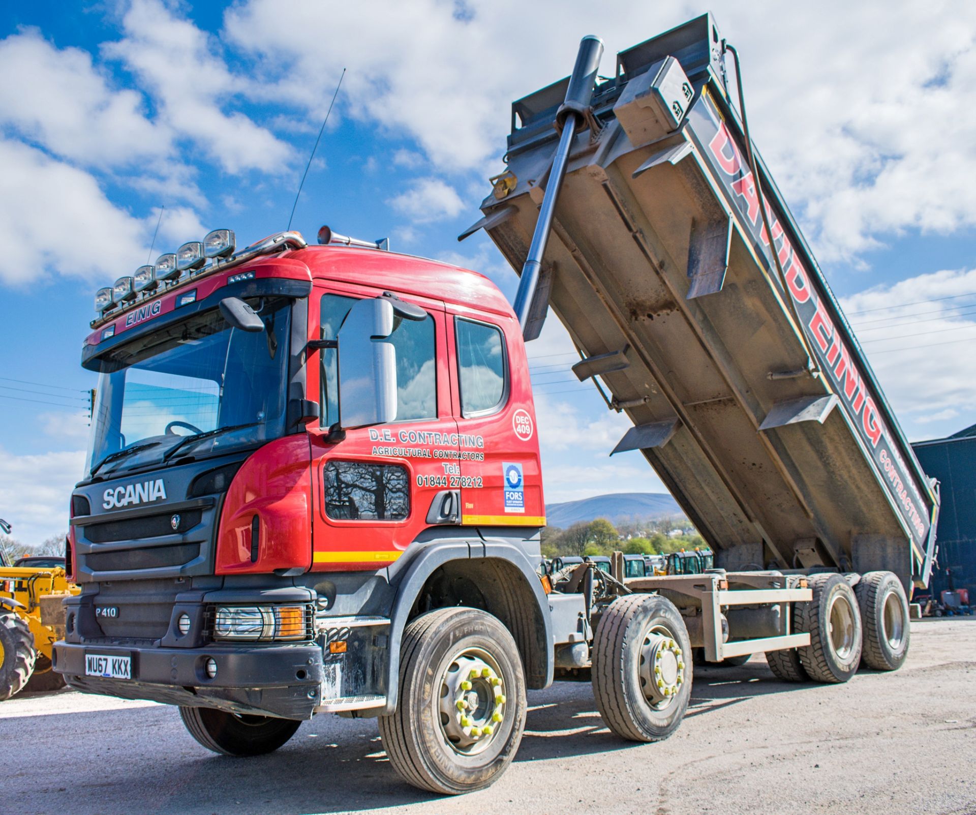 Scania P410 P-SRS C-Class 8 wheel 32 tonne tipper lorry Registration Number: WU67 KKX Date of - Image 7 of 12