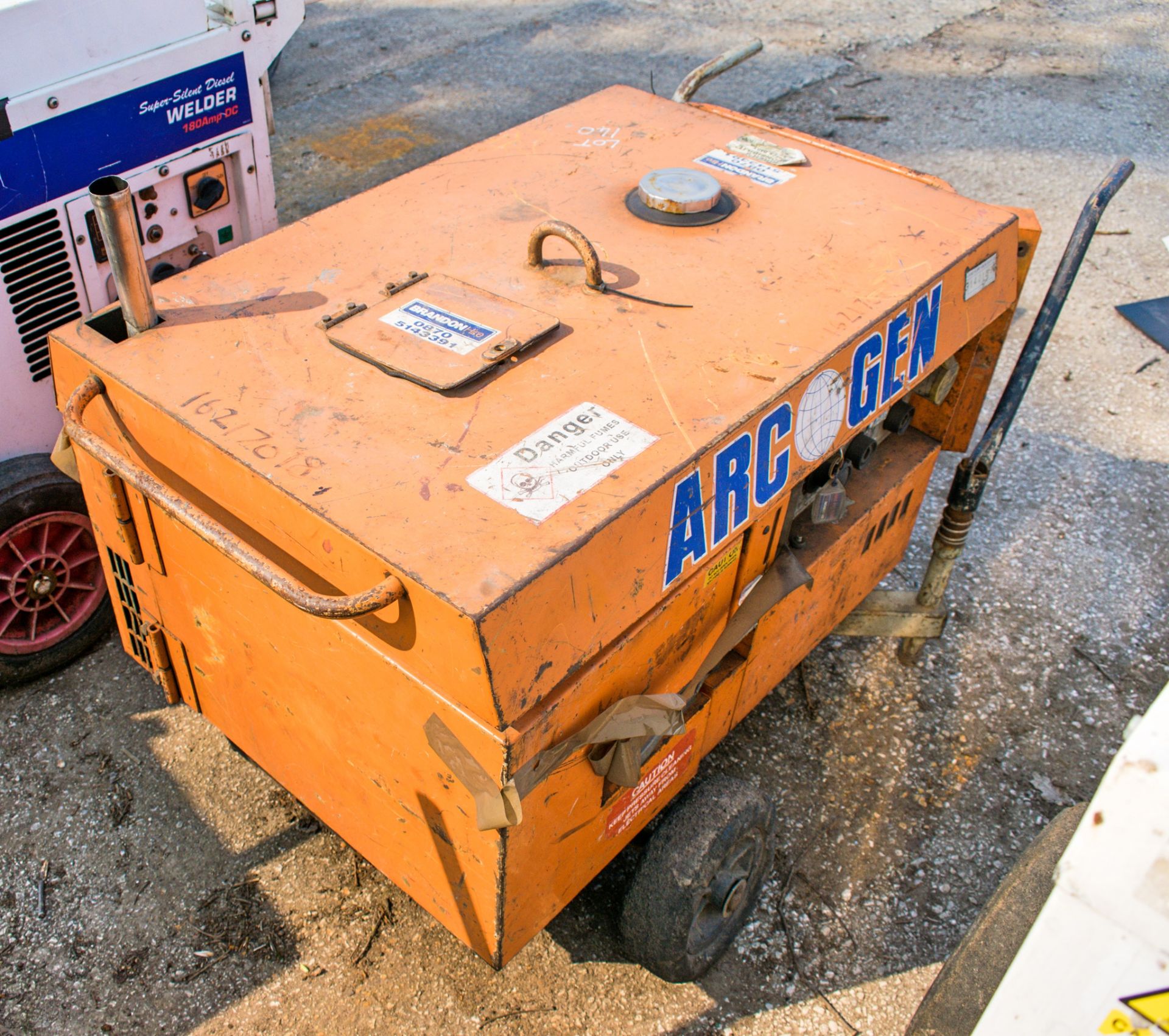 Arc Gen 190 Amp diesel driven welder/generator 16217018 - Image 2 of 5