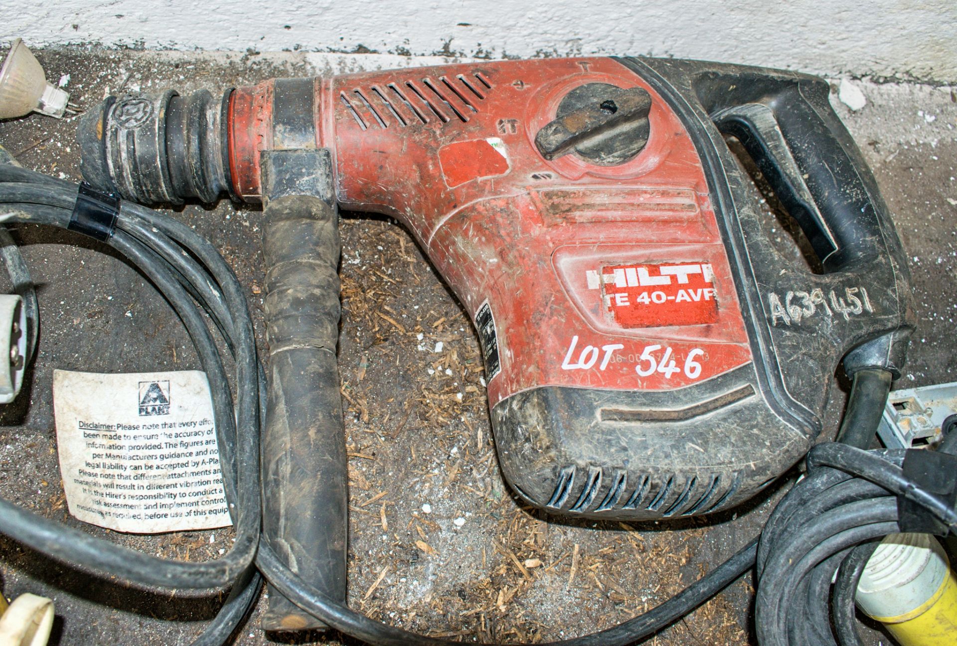 Hilti TE40-AVR 110v SDS rotary hammer drill A639451