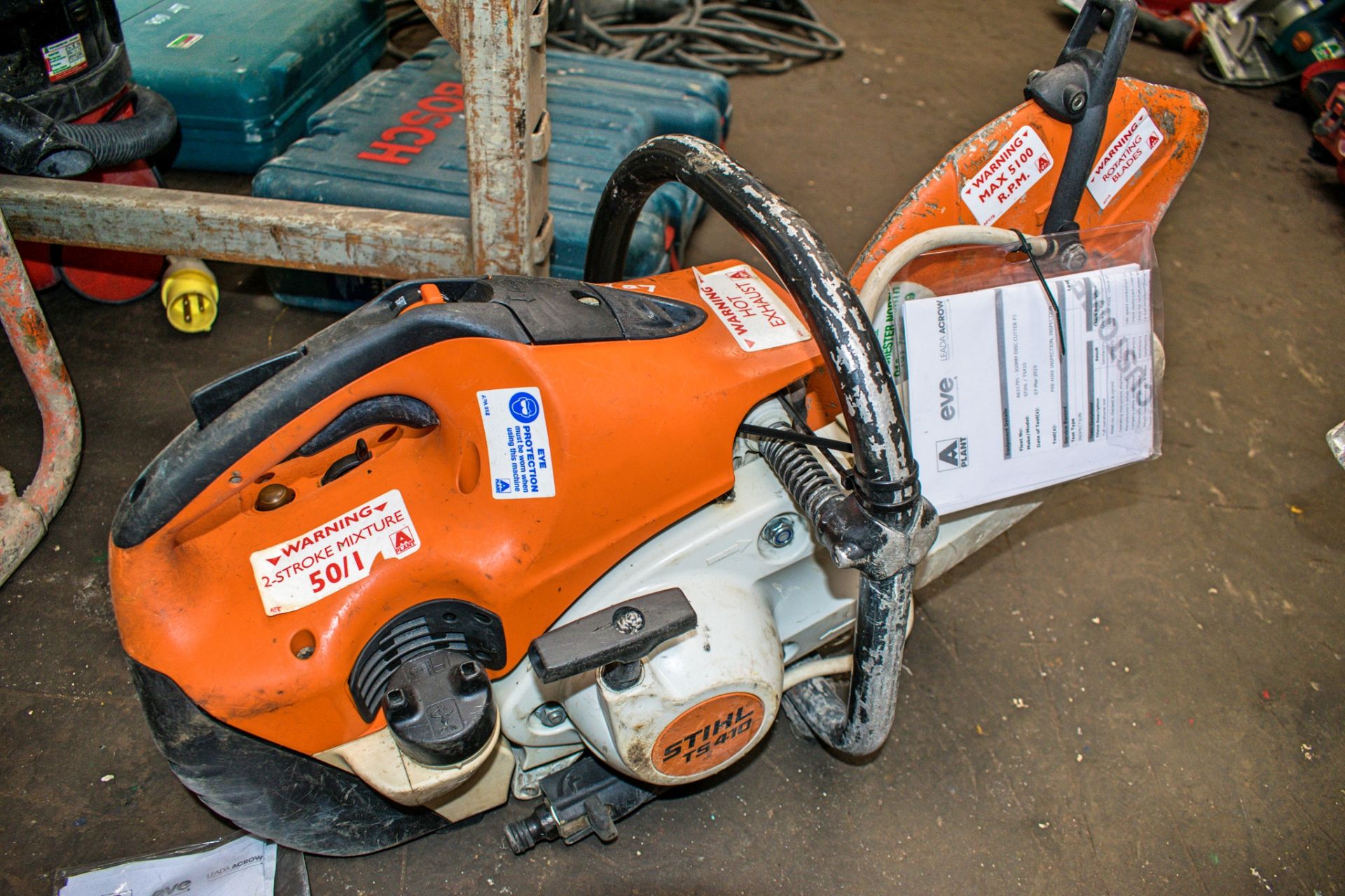 Stihl TS410 petrol driven cut off saw A631795