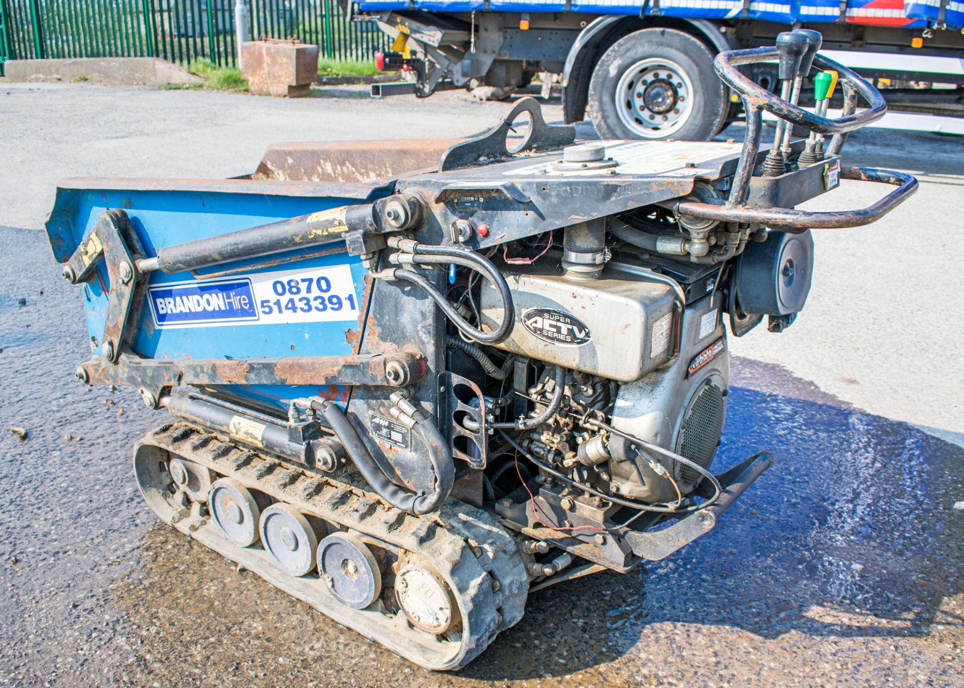 TCP HT500 diesel driven rubber tracked hi-tip pedestrian dumper Year: 203 S/N: HTB1318 Recorded - Image 3 of 7