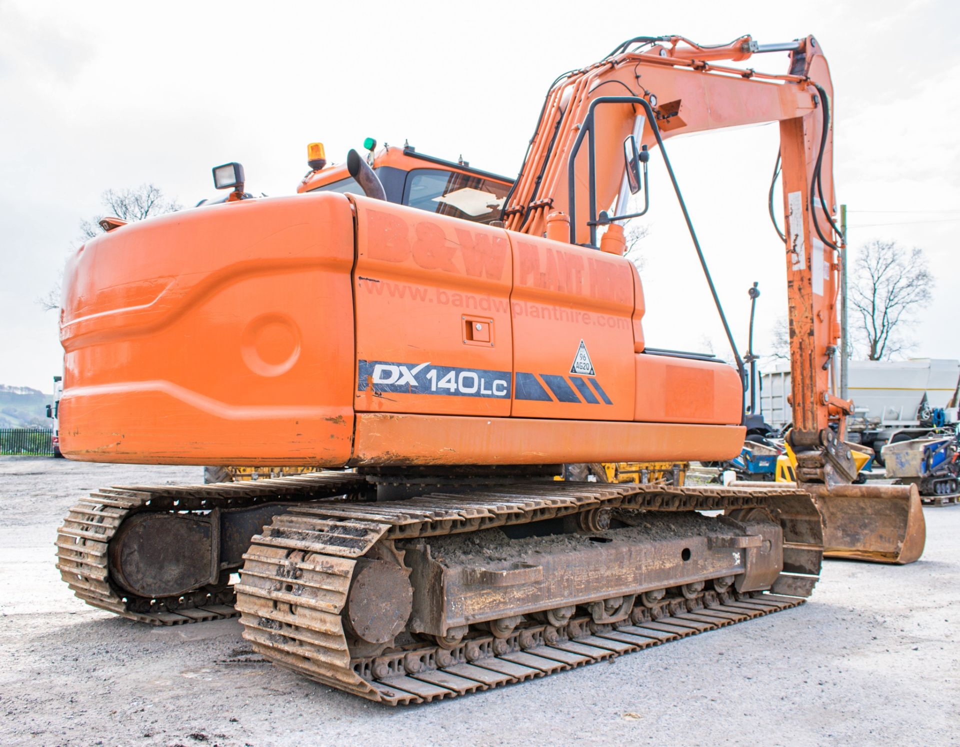 Doosan DX140LC 14 tonne steel tracked excavator Year: S/N: 50792 Recorded Hours: 89336 (Clock - Image 4 of 13