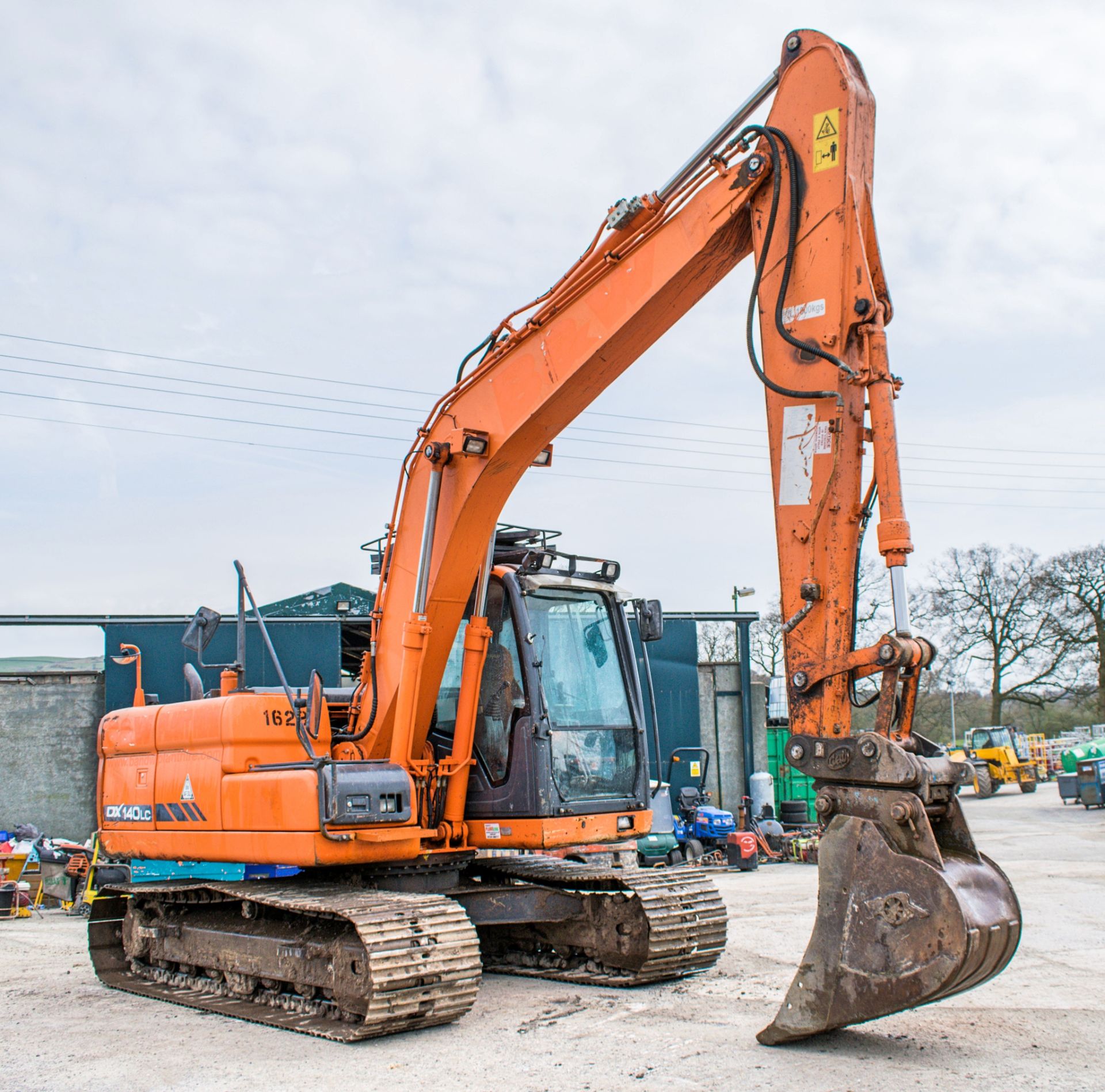 Doosan DX140LC 14 tonne steel tracked excavator Year: S/N: 50793 Recorded Hours: 7430 piped, - Bild 2 aus 13