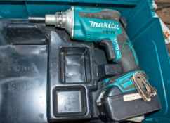 Makita 18v cordless screwgun c/w battery & carry case A703516