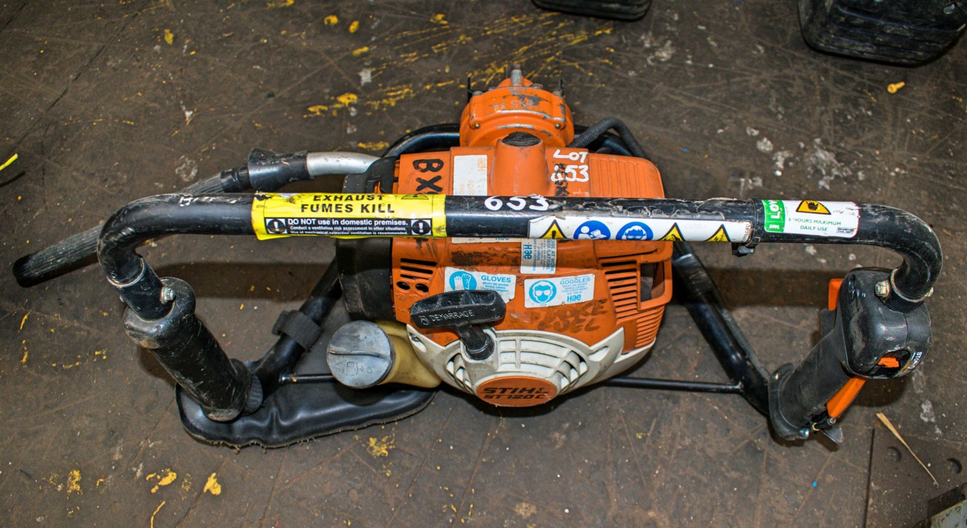 Stihl ST120C petrol driven post hole borer