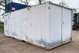 21 ft x 9 ft steel anti vandal office/store unit c/w keys A450944