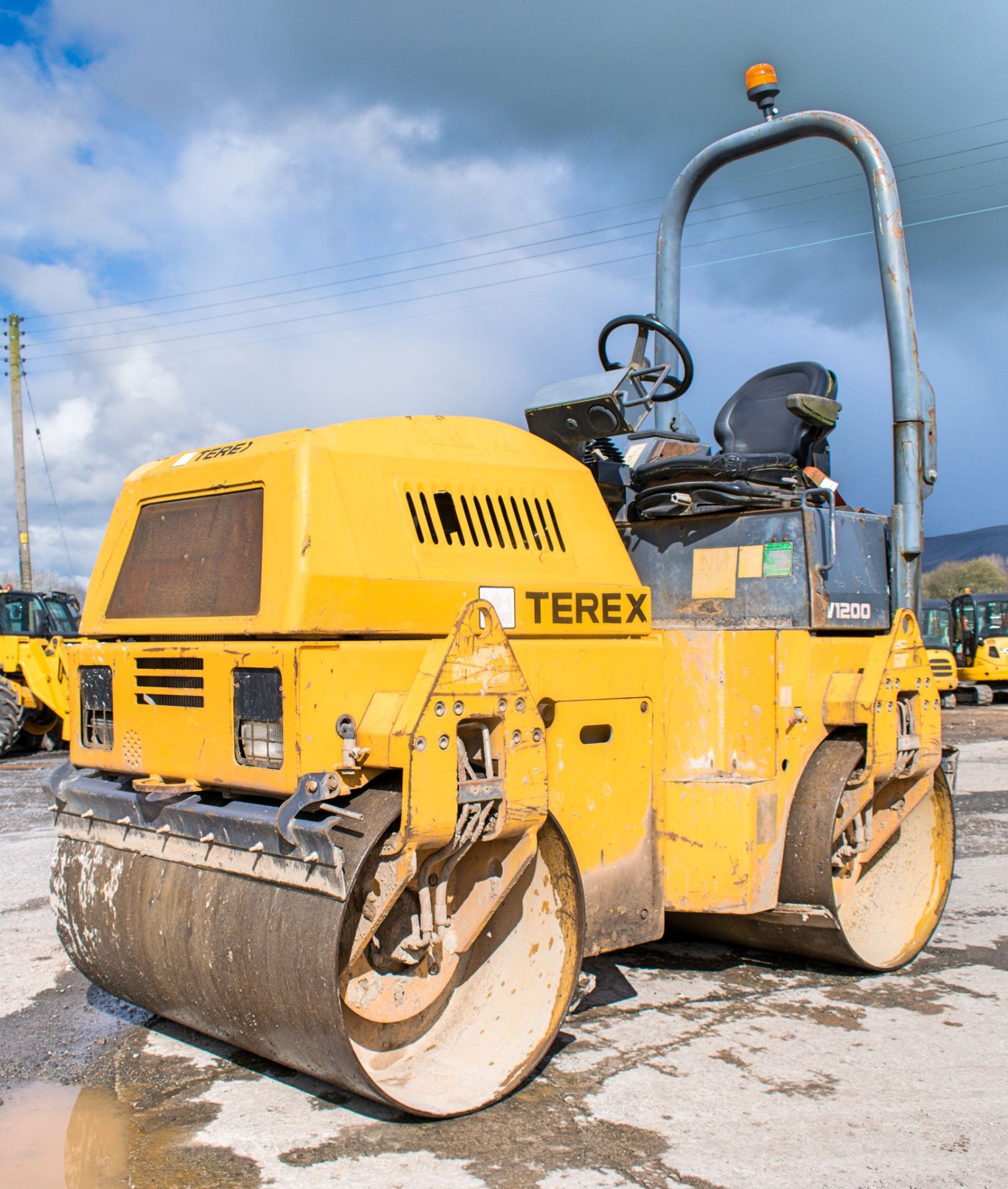 Benford Terex TV1200 double drum ride on roller Year: 2007 S/N: E703CD092 Recorded Hours: 1936