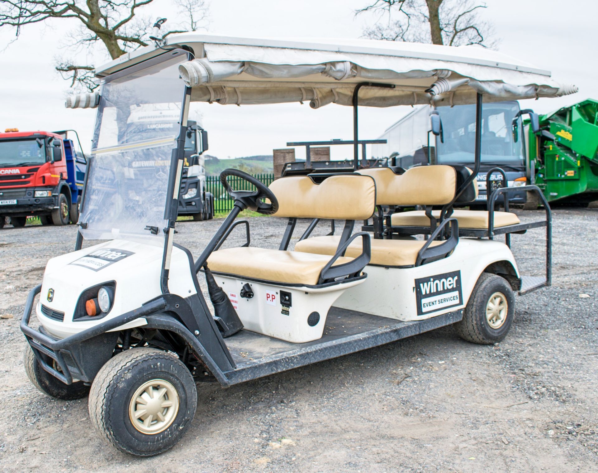 Cushman 6 seat petrol driven golf buggy Year: 2012 S/N:  Recorded Hours: 0079