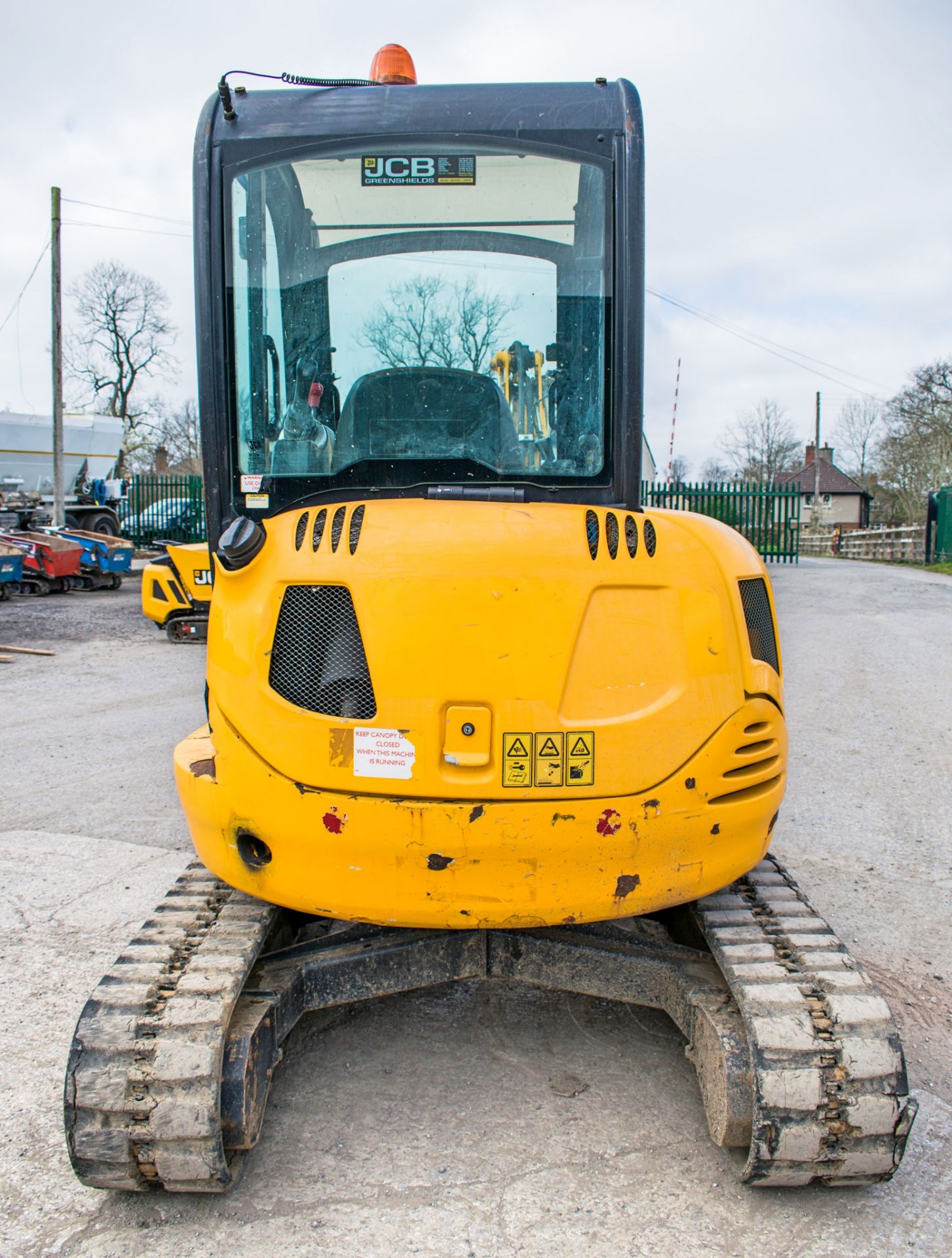 JCB 8030 3 tonne rubber tracked mini excavator Year: 2013 S/N: 2021848 Recorded Hours: 1987 blade, - Image 6 of 12