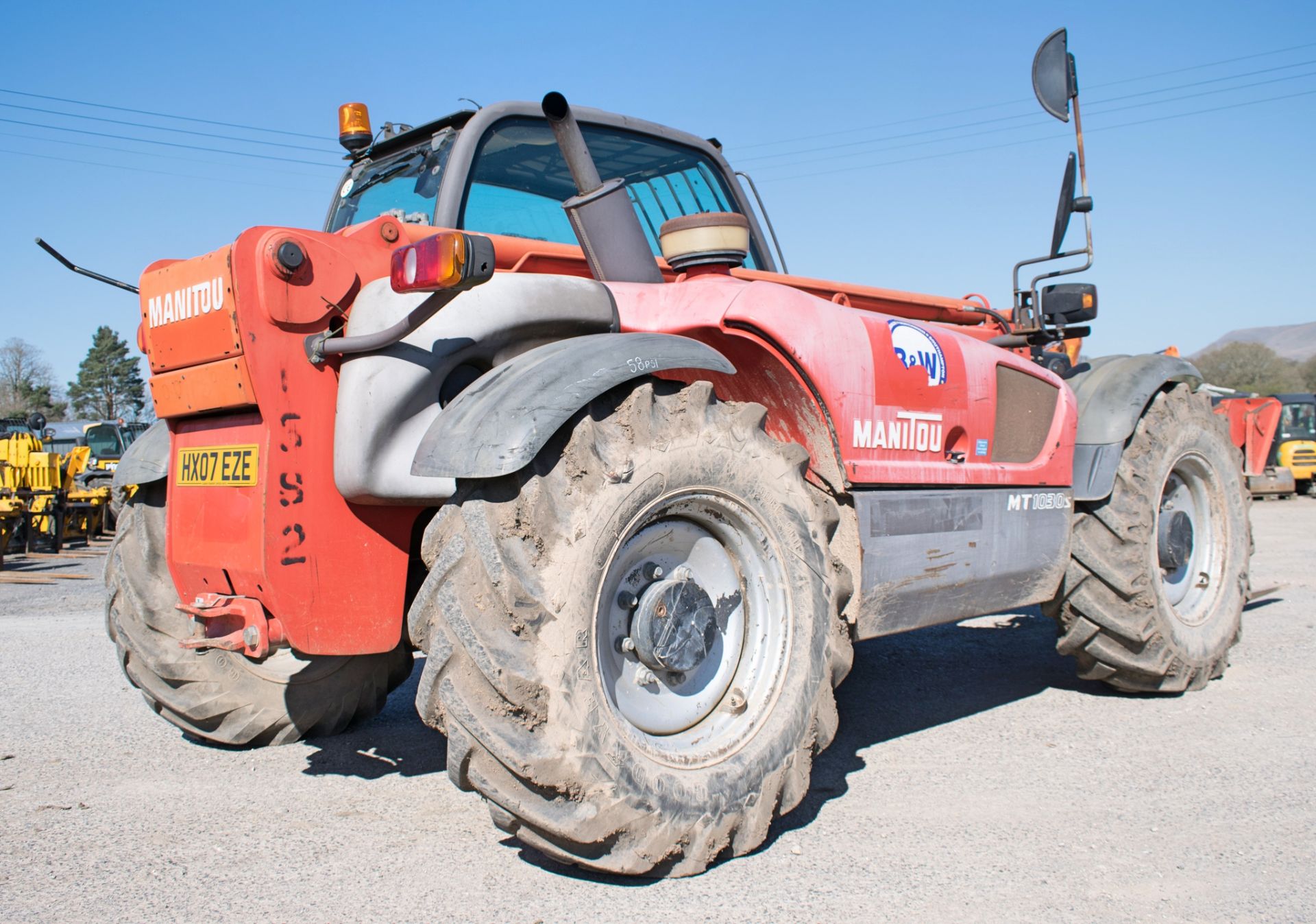 Manitou MT1030S 10 metre telescopic handler Year: 2007 S/N: 238586 Recorded Hours: 4406 c/w side - Bild 4 aus 13