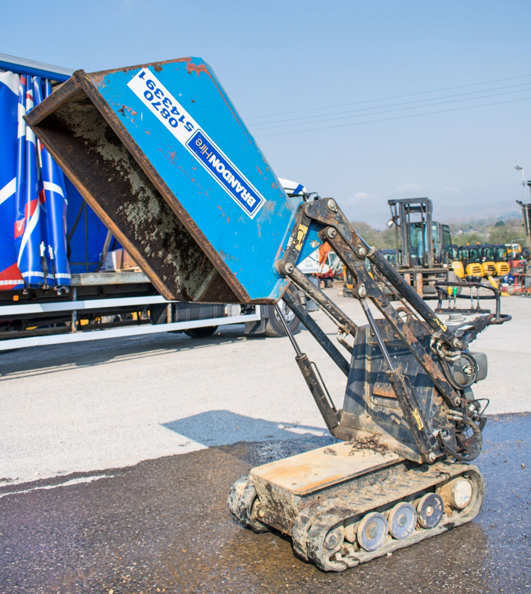 TCP HT500 diesel driven rubber tracked hi-tip pedestrian dumper Year: 203 S/N: HTB1318 Recorded - Image 5 of 7