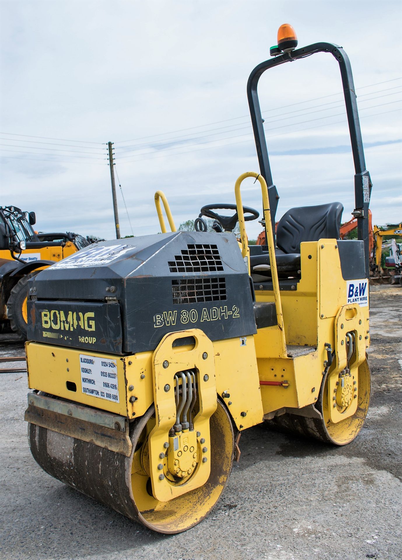 Bomag BW 80 ADH-2 double drum roller  Year: 2007 S/N: 101460427059 Rec hours: 727 1079