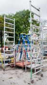 Aluminium scaffold tower/platform A632804 ** As photographed **